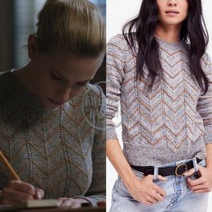 NWOT Free People Zig Zag Pullover